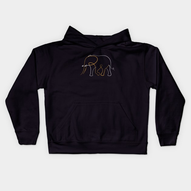 elephant Kids Hoodie by Nastydays